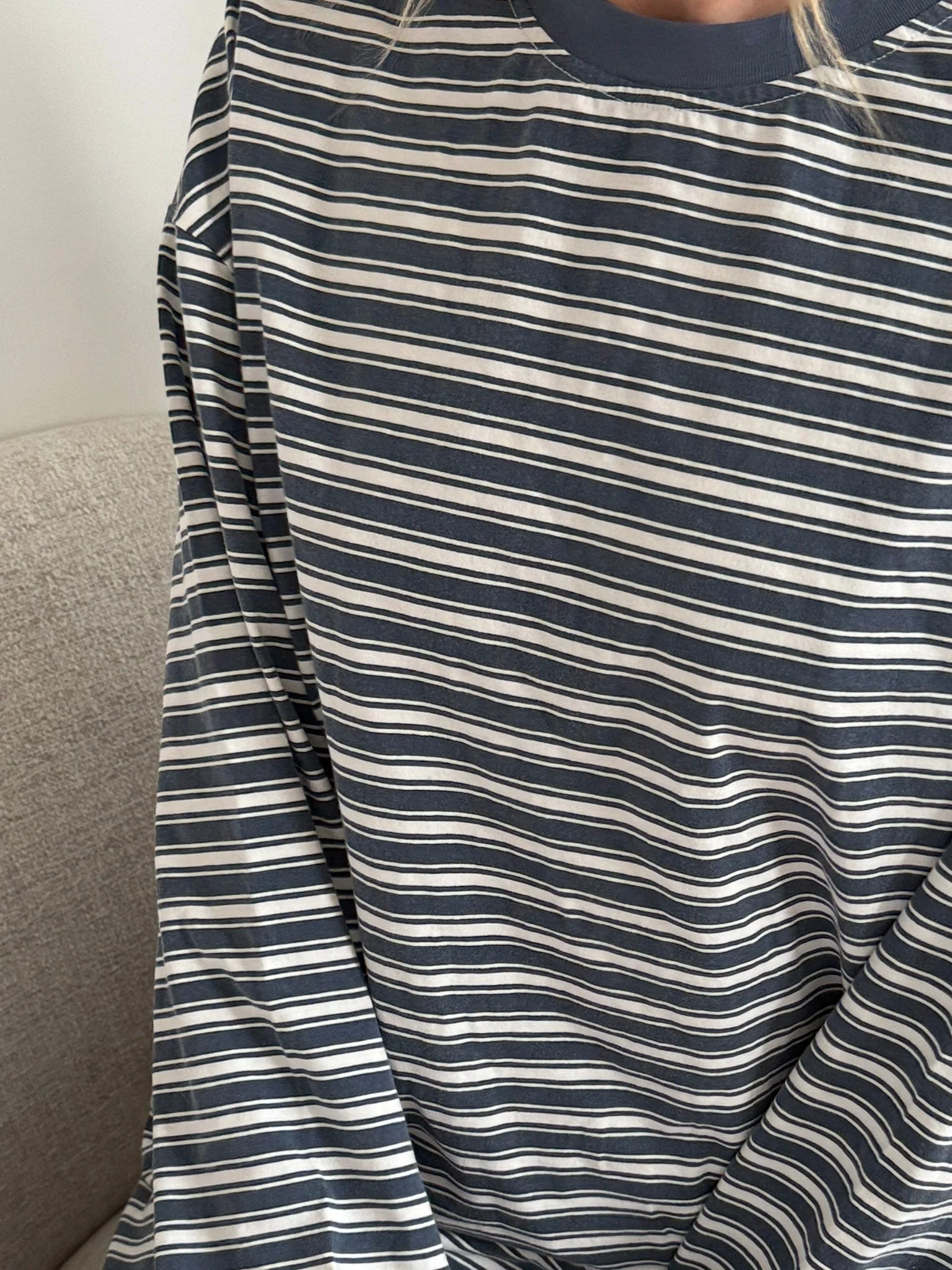 Billie Striped Loungewear Long Sleeve Top - Image 8