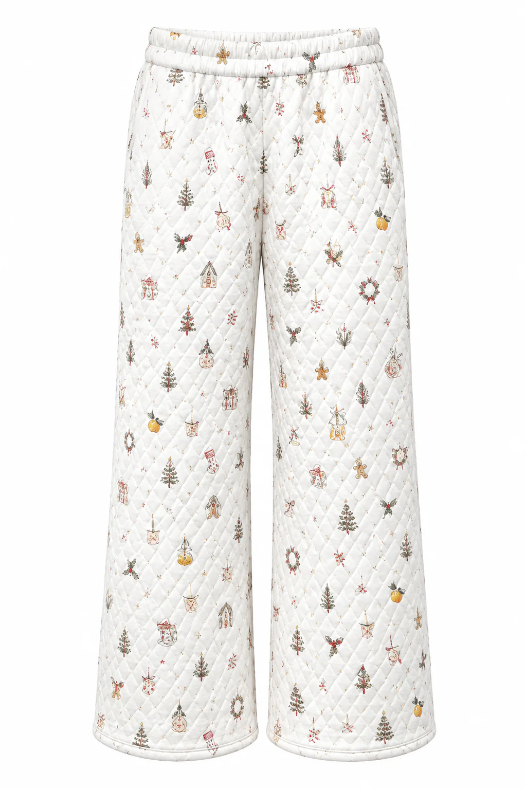 A Cottage Christmas Icons Quilted Flare Sweatpants - Image 2