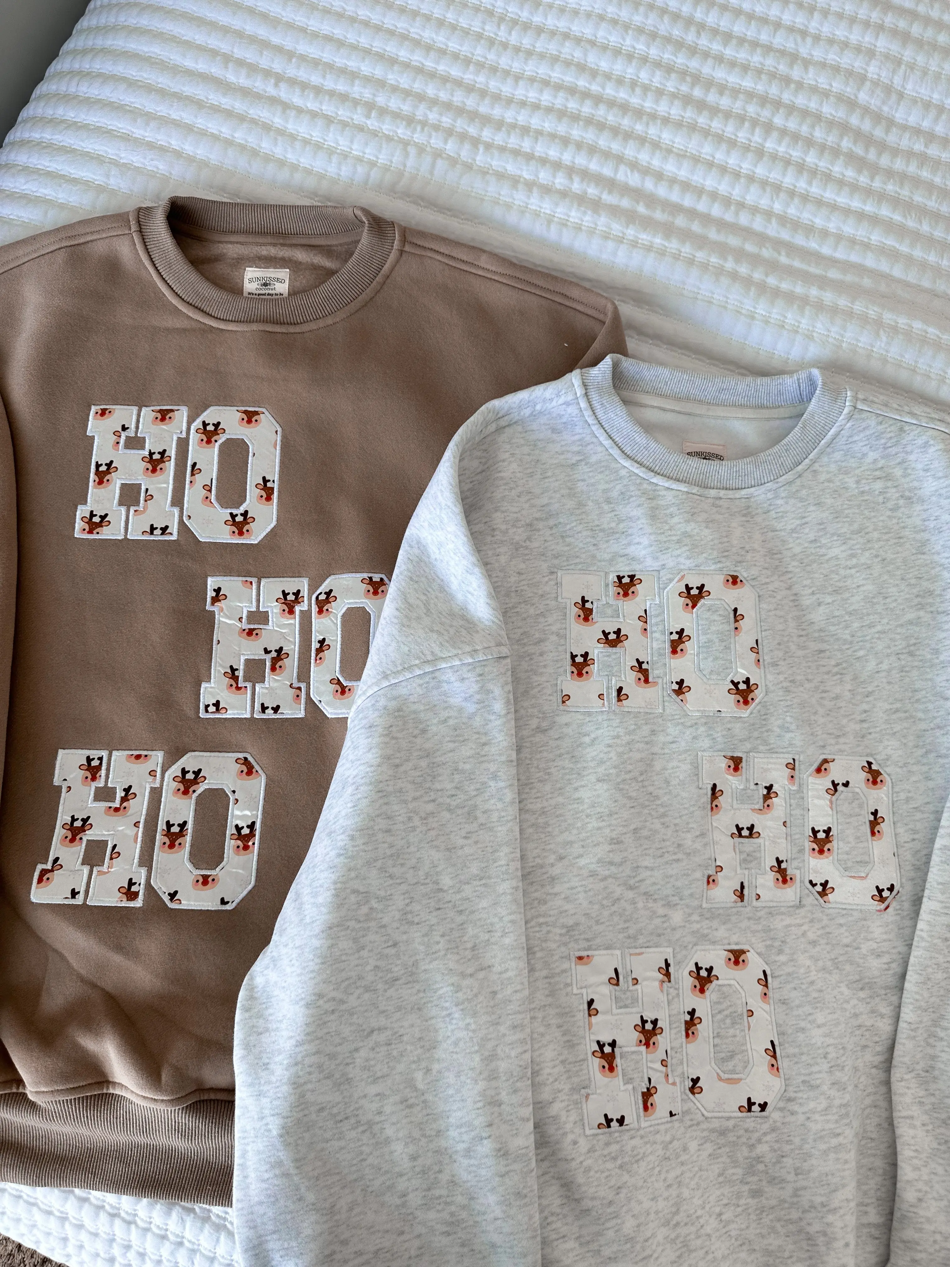 Pearl Grey Reindeer Sweatshirt - Image 2