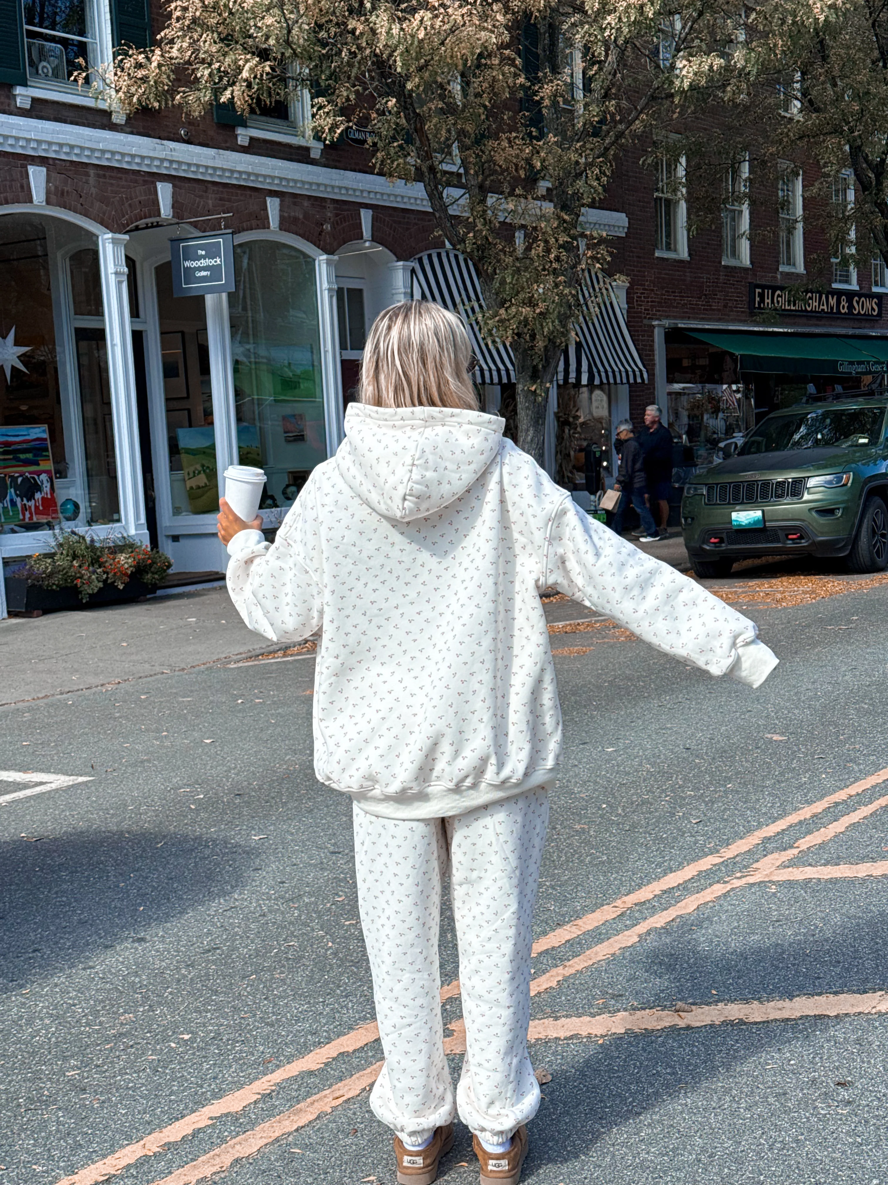 Blank Ivory Cherries All Over Hoodie - Image 19