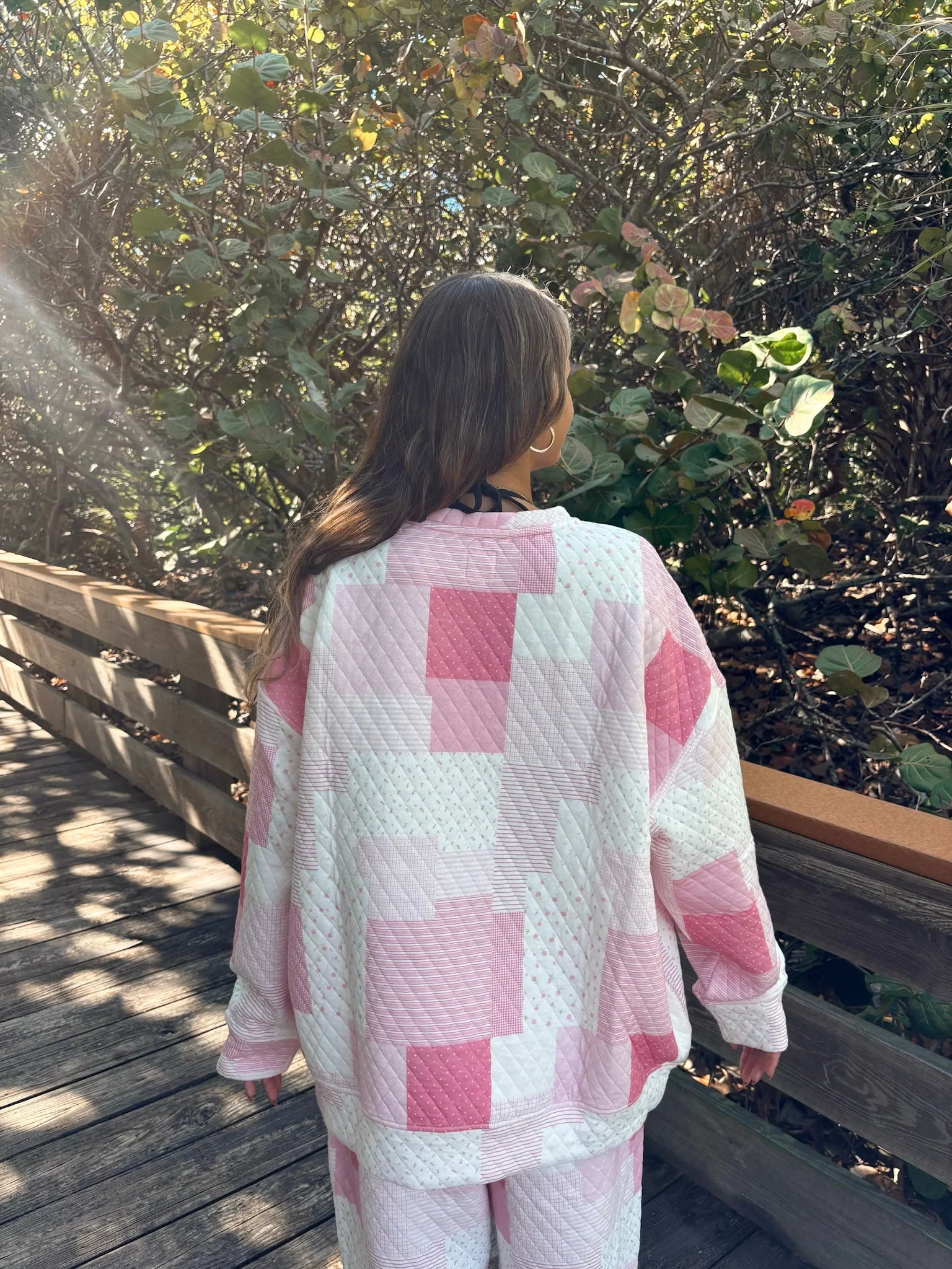Margo Quilted Patchwork Crewneck Sweatshirt - Image 4