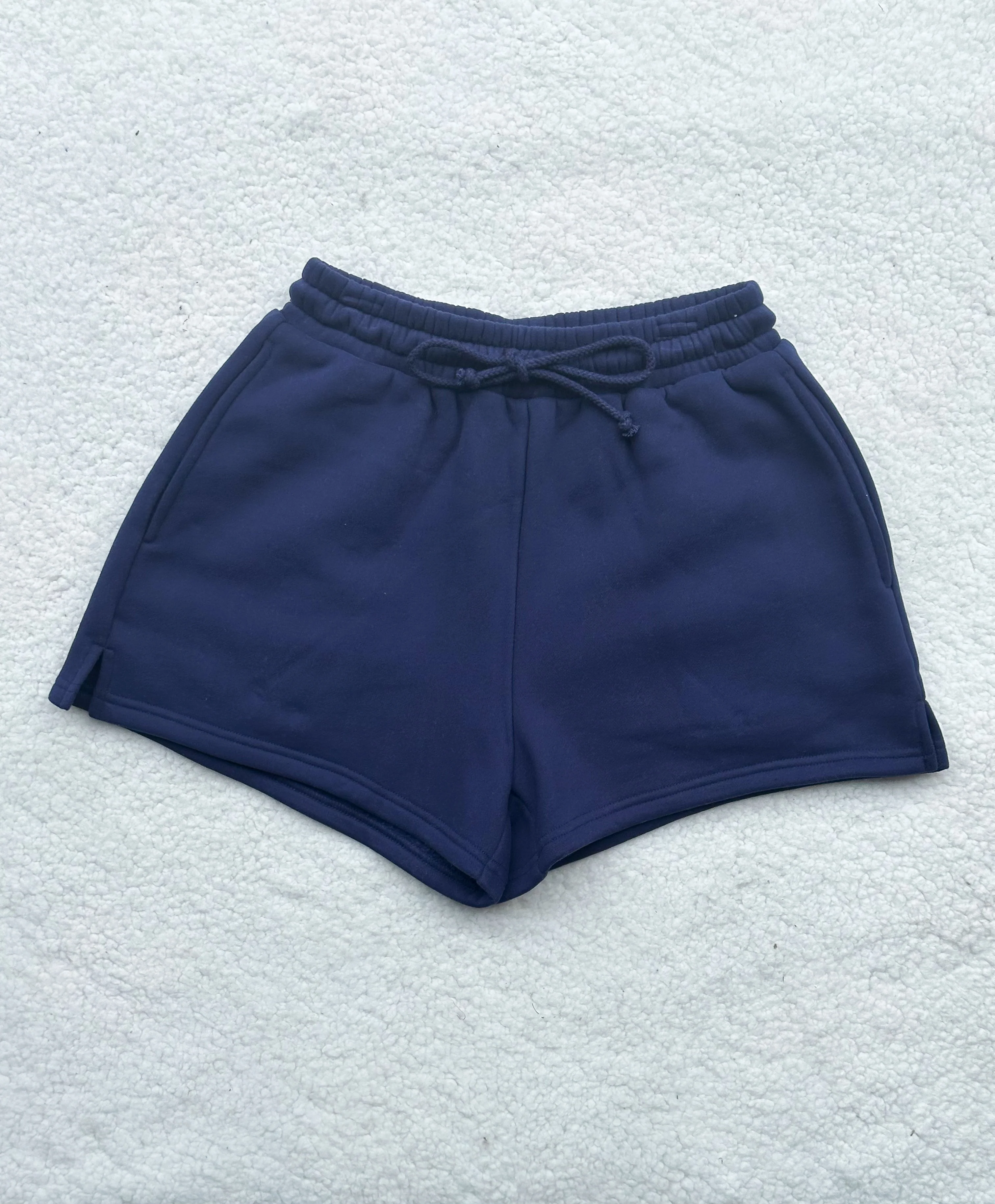 Navy Blue Basic Blank Shorts - Image 2