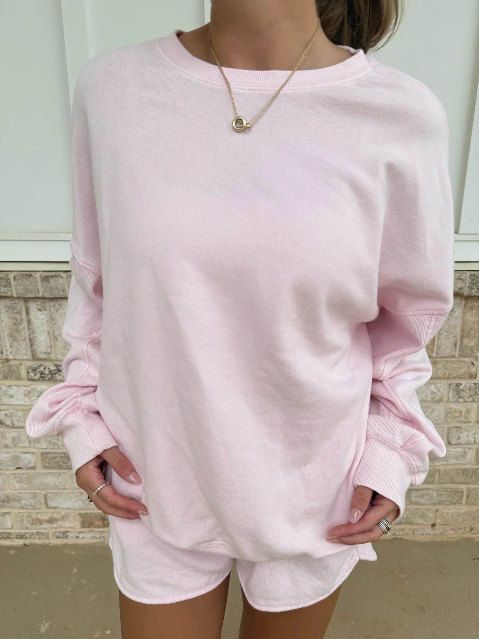 Light Pink Soft Lounge Crewneck - Image 3