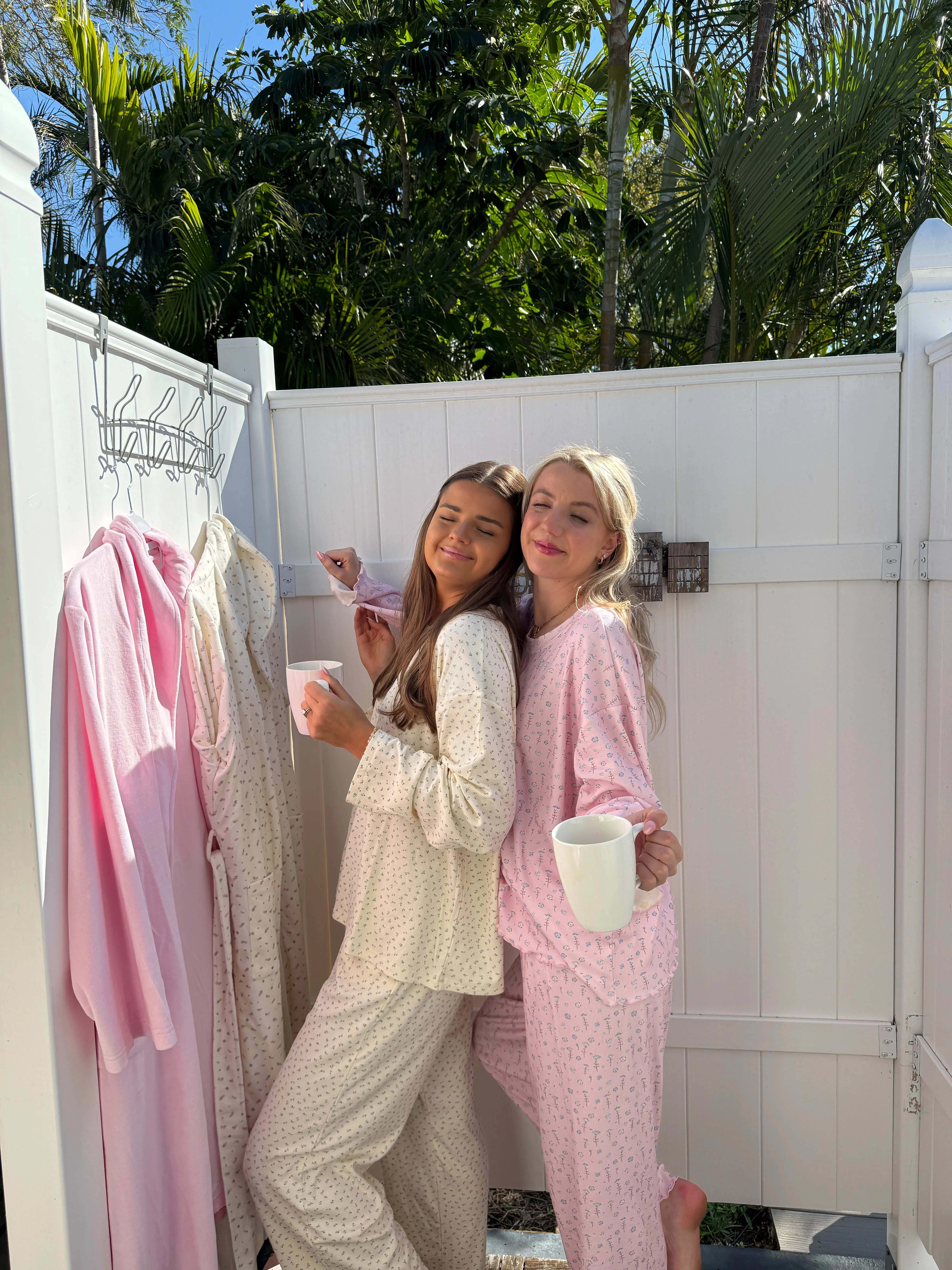 Pale Floral Pajama Pants - Image 10