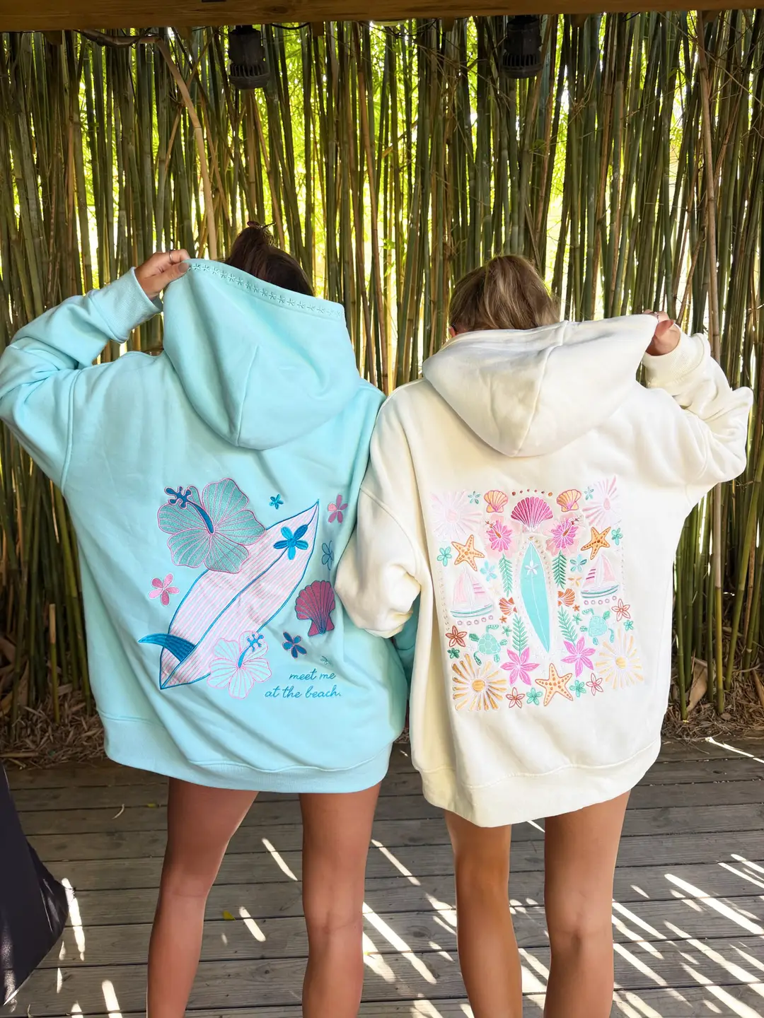 Detailed Surfboard Embroidered Hoodie - Image 10