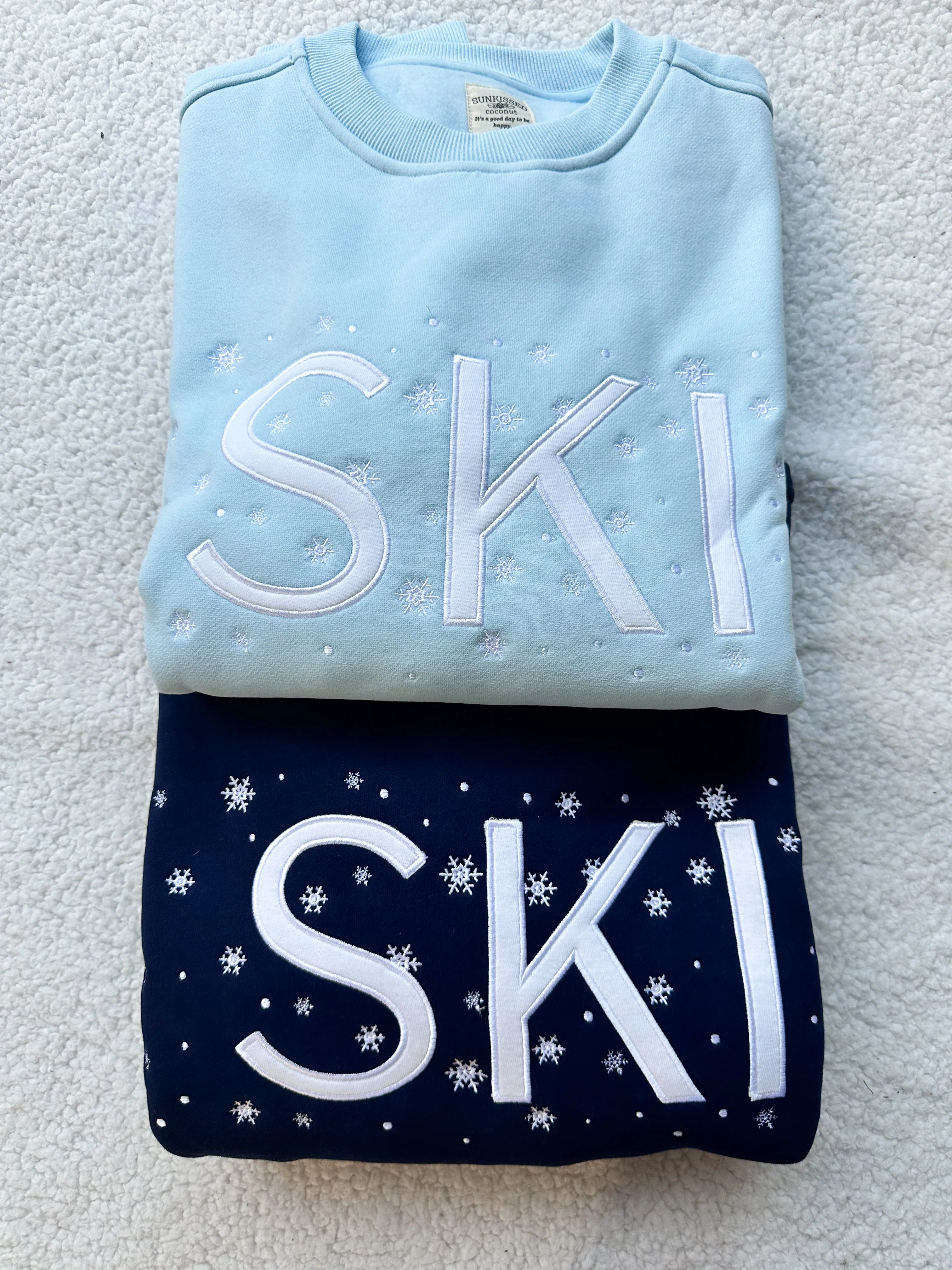 Ski Snowflake Embroider Sweatshirt - Image 3