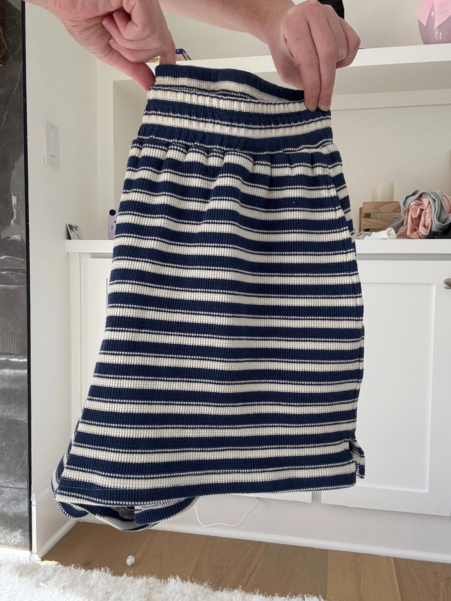 Striped Knit Loungewear Shorts - Image 13