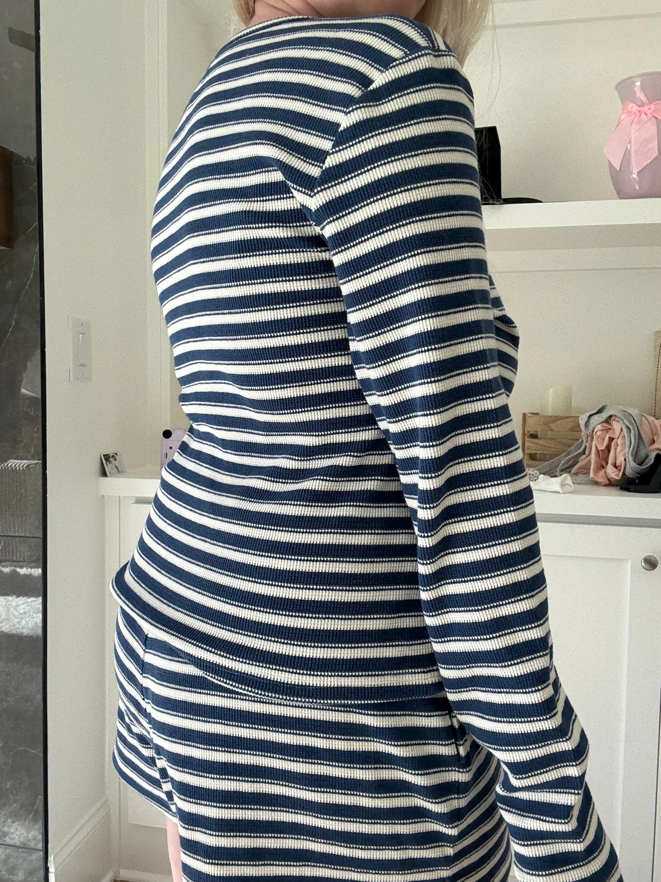 Striped Knit Loungewear Shorts - Image 5