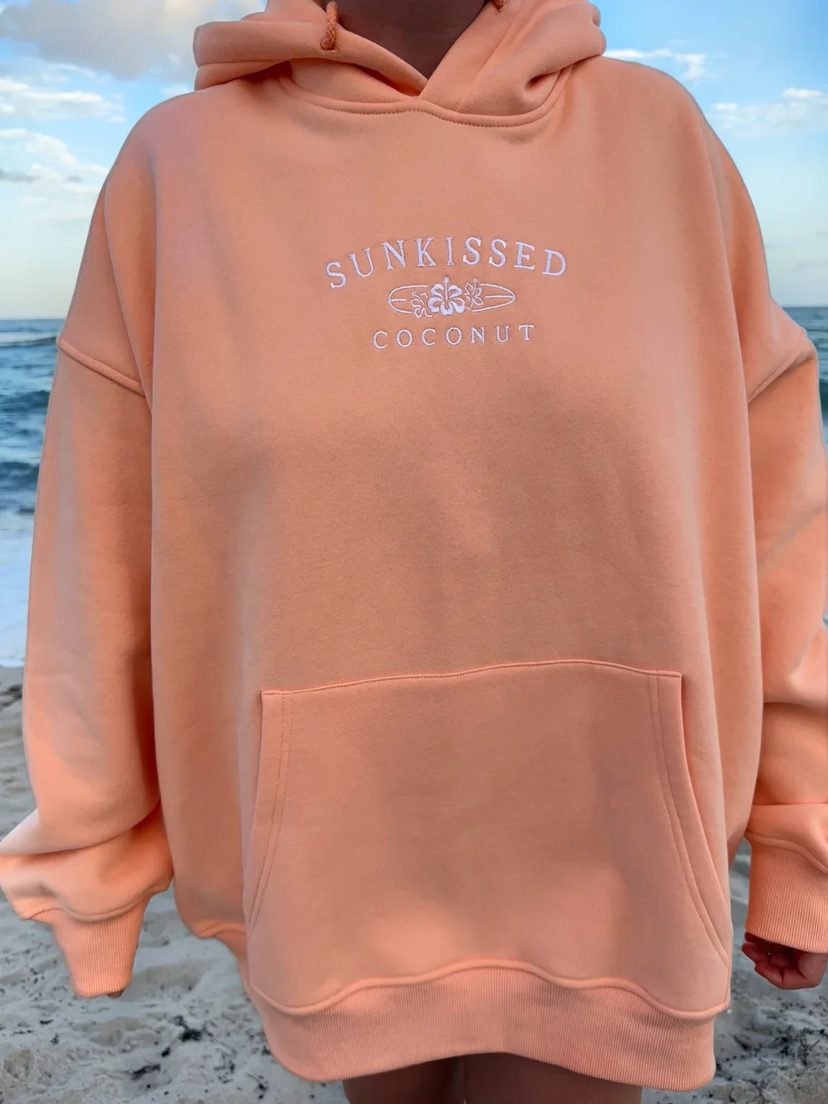 Sunkissedcoconut Embroider Oversized Hoodie - Image 2
