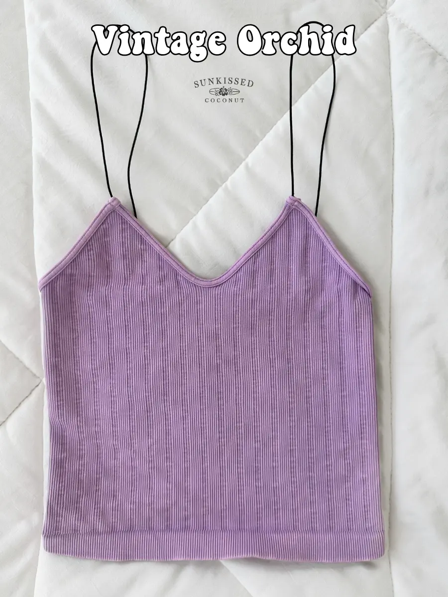 Tropical Vintage Ribbed Seamless Nikibiki Tanktops - Image 4
